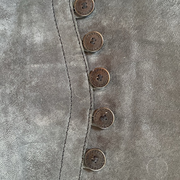 DANIER LEATHER MAXI SKIRT - Picture 2 of 4